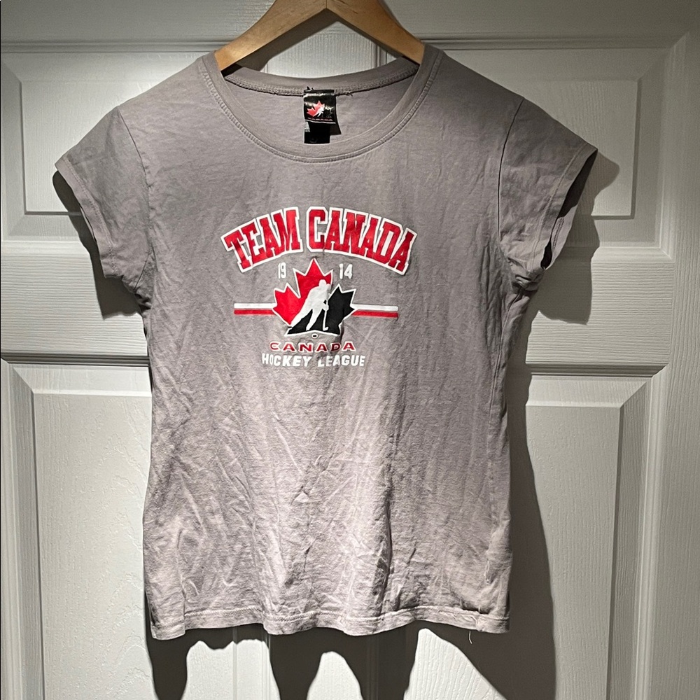 Team Canada Gray Short Sleeve Tee